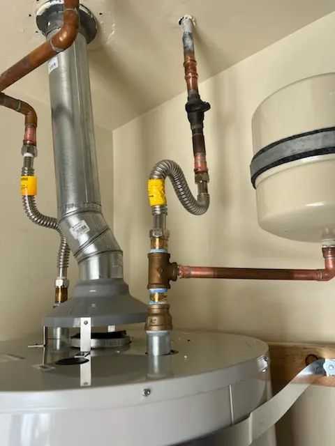 Water heater installation and plumbing repair in Remsterville